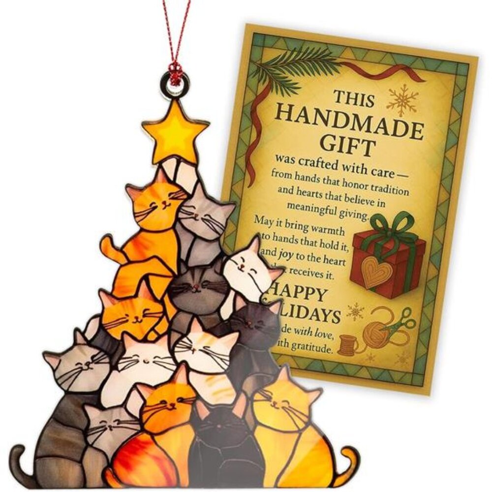 Funny Cute Cat Ornament